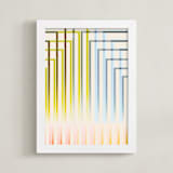 "Meeting Place" - Art Print in Olive by Jen Florentine - Framed