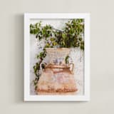 "Pottery I" - Art Print in Terracotta by Crystal Lynn Collins - Framed
