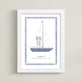 "Sailboat co." - Personalized Art Print in Ocean by cambria - Framed
