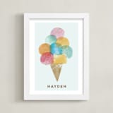 "Sweet Desserts" - Personalized Art Print in Sorbet by Shirley Lin Schneider - Framed