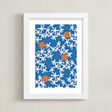 "Fun & Games III" - Art Print in Blue by Ampersand Design Studio - Framed