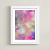 "Iridescent Flora" - Art Print in Rose by Stellax Creative - Framed