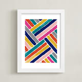 "Crossroads" - Art Print in Rainbow by Stardust Design Studio - Framed