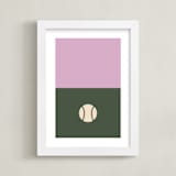 "3 Season Sport | Baseball" - Art Print in Olive by pacifica project - Framed