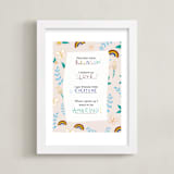 "All About Me" - Art Print in Peachy by Naava Katz - Framed
