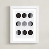 "the lunar cycle" - Art Print in Moon Rock by Dawn Jasper - Framed