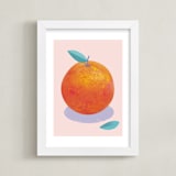 "Orange Freshness" - Art Print in Fresh orange by Stop-mashina - Framed