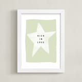 "rich in love" - Art Print in mint by Lindsay Stetson Thompson - Framed