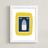 "Oh Buoy" - Art Print in Sunshine by Nadia Hassan - Framed