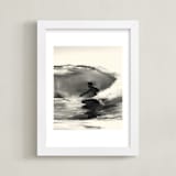 "Wave Rider One" - Art Print in Grey Swell by Jenny Partrite - Framed