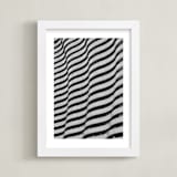 "Abstract Lines" - Art Print in black and white by Igor - Framed