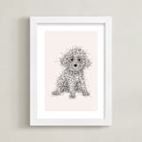 "Bingo" - Art Print in Latte by Dani Lugato - Framed