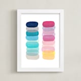 "oval totems" - Art Print in seaside by tina johnson - Framed