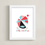"Glink Glunk" - Art Print in Cherry by ERAY - Framed