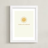 "Rise and Shine" - Art Print in Cream by Laura Condouris - Framed