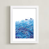 "seas the day" - Art Print in Ocean by Stardust Design Studio - Framed