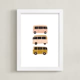 "Vintage Van Crew" - Art Print in Dusty Rose by Alicia Schultz - Framed