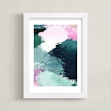 "Vivid Splash" - Art Print in Ocean by Melanie Severin - Framed