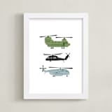 "Chopters" - Art Print in Steel by Rebecca Smith - Framed