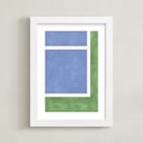 "Your Serve 2" - Art Print in Blue Deuce by Alicia Abla - Framed