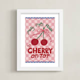 "Piccole Gioie 4" - Art Print in Cherry Blossom by Jenna Holcomb - Framed