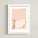 "Just Peachy" - Art Print in Sorbet by Olivia Goree - Framed