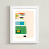 "Adventure Bus" - Art Print in Summer by Kamala Nahas - Framed