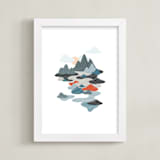 "sky valley" - Art Print in sky grey by so-mi - Framed