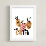 "Mipina" - Art Print in Sunshine Gold by Jenna Skead - Framed
