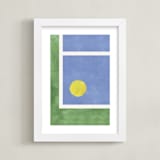 "Your Serve 1" - Art Print in Blue Deuce by Alicia Abla - Framed