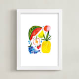 "Fruit Family" - Art Print in Tropical Paradise by Patrice Horvath - Framed
