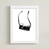 "Behind the Lens" - Art Print in Noir by Alicia Youngken - Framed