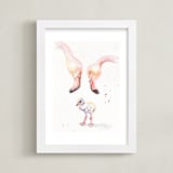 "You had us at hello" - Art Print in Flamingo Pink by Stacey Brod - Framed