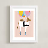 "Float On, Camel" - Art Print in Desert Sand by Ali Macdonald - Framed