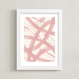 "PINK REFLECTIONS" - Art Print in Blush by Ampersand Design Studio - Framed