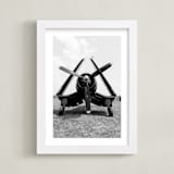 "Sky Bird ~ 4" - Art Print in Black by Janet Cruz - Framed