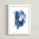 "Space Adventure" - Art Print in Starry Sky by Katrina Pete - Framed