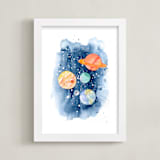 "Planetary Adventure" - Art Print in Celestial by Katrina Pete - Framed