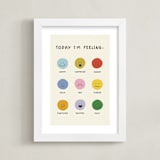 "feelings" - Art Print in Ivory by Ellen Schlegelmilch - Framed