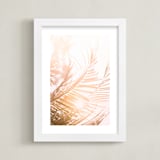 "pretty palms II" - Art Print in Blush by Kamala Nahas - Framed