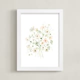 "Cosmos" - Art Print in Blush by Leah Bisch - Framed
