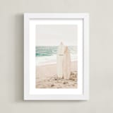 "two boards" - Art Print in Sand by Kamala Nahas - Framed