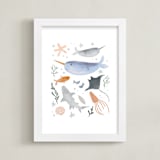 "Sea Life" - Art Print in Ocean by Hannah Williams - Framed