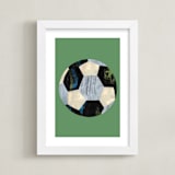 "Let's Play! 3" - Art Print in Grass by Alethea and Ruth - Framed