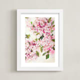 "Enchanted Garden 3" - Art Print in Floral Pink by Arohika Verma - Framed