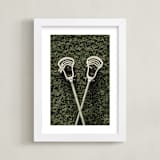 "Lacrosse" - Art Print in Field by Heather Deffense - Framed