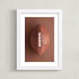 "First Down" - Art Print in Brown by Paola Benenati - Framed