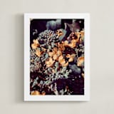 "Broccoli Bees" - Art Print in Honey by Belia Simm - Framed