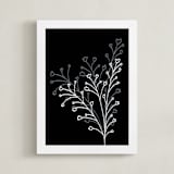 "botanical leaves2" - Art Print in white by Ramoncita - Framed