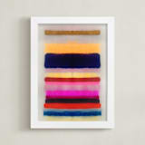 "Free" - Art Print in Hot Pink by HAPI ART - Framed
